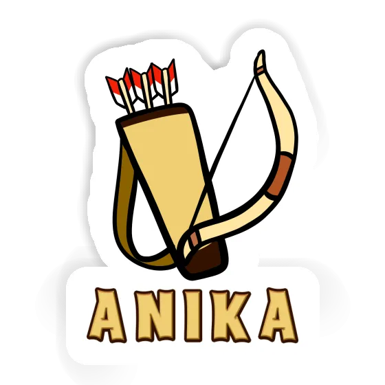 Anika Sticker Pfeilbogen Notebook Image