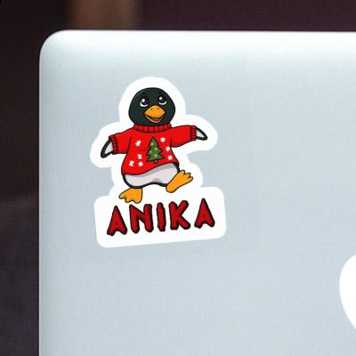 Sticker Anika Weihnachtspinguin Laptop Image