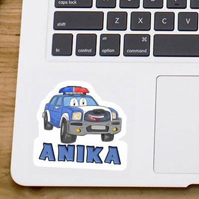 Anika Sticker Police Car Notebook Image