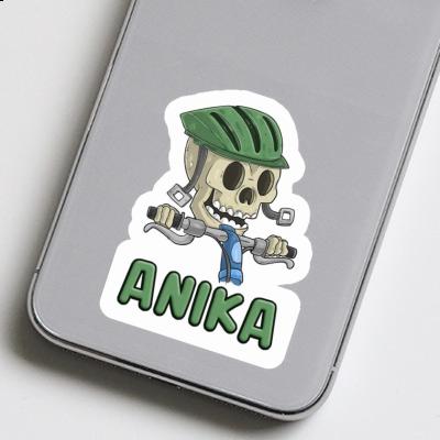 Anika Sticker Bicycle Rider Laptop Image