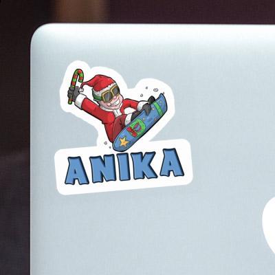 Anika Autocollant Snowboardeur Notebook Image