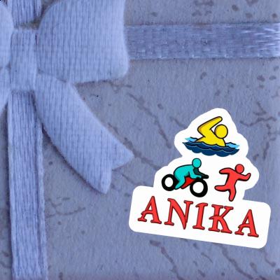 Aufkleber Anika Triathlet Notebook Image