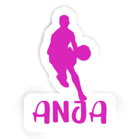 Aufkleber Basketballspieler Anja Image