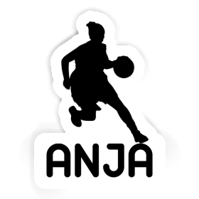 Sticker Anja Basketballspielerin Image