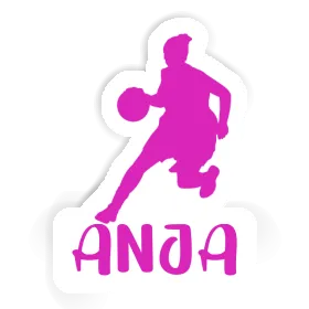 Aufkleber Basketballspielerin Anja Image