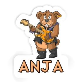 Sticker Gitarrist Anja Image