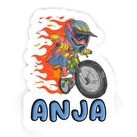 Anja Sticker Freeride Biker Image