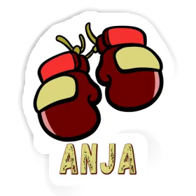 Anja Aufkleber Boxhandschuh Image