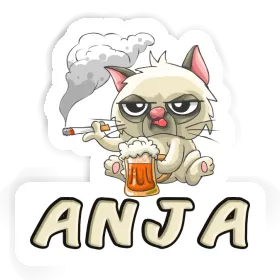 Sticker Anja Bad Cat Image
