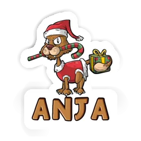 Sticker Anja Weihnachtskatze Image