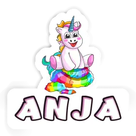 Anja Aufkleber Baby-Einhorn Image