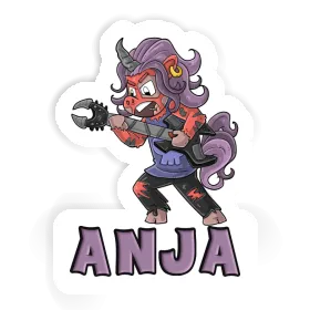 Sticker Anja Rockendes Einhorn Image