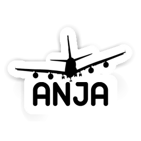Flugzeug Aufkleber Anja Image