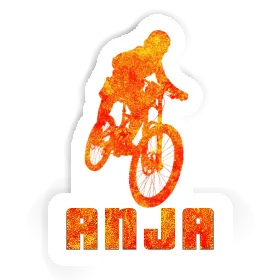 Freeride Biker Sticker Anja Image