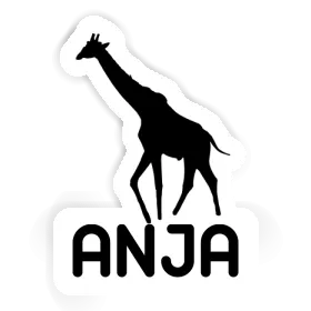 Aufkleber Giraffe Anja Image
