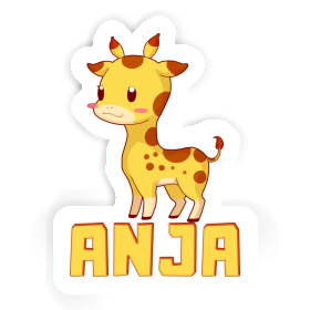 Aufkleber Giraffe Anja Image