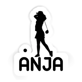 Anja Sticker Golferin Image