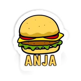 Hamburger Aufkleber Anja Image
