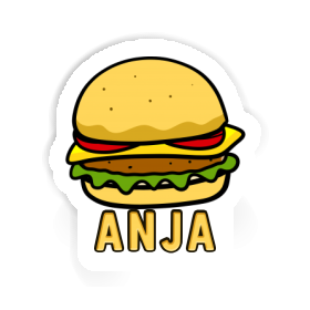 Hamburger Aufkleber Anja Image