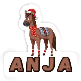 Anja Sticker Weihnachtspferd Image