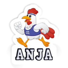 Aufkleber Huhn Anja Image