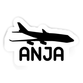 Aufkleber Anja Jumbo-Jet Image