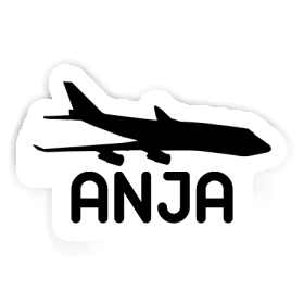 Aufkleber Anja Jumbo-Jet Image