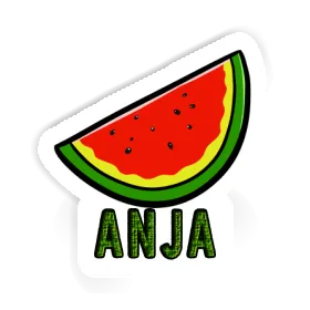 Anja Aufkleber Wassermelone Image