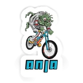 Anja Sticker Biker Image