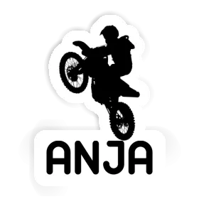 Aufkleber Anja Motocross-Fahrer Image