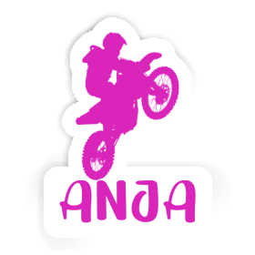 Aufkleber Anja Motocross-Fahrer Image