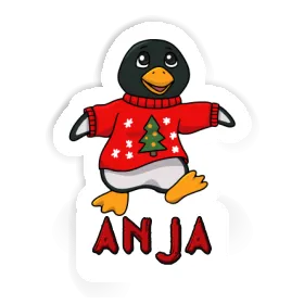 Anja Sticker Weihnachtspinguin Image