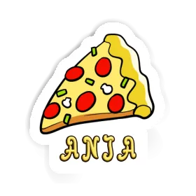 Anja Aufkleber Pizza Image