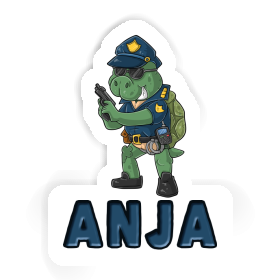 Anja Aufkleber Polizist Image