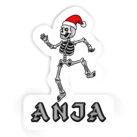 Sticker Weihnachts-Skelett Anja Image