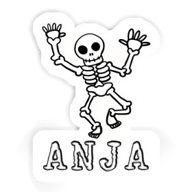 Skelett Sticker Anja Image