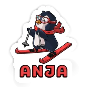 Skifahrerin Sticker Anja Image