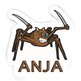 Aufkleber Spinne Anja Image