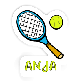 Aufkleber Tennisschläger Anja Image