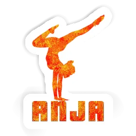 Anja Sticker Yoga-Frau Image