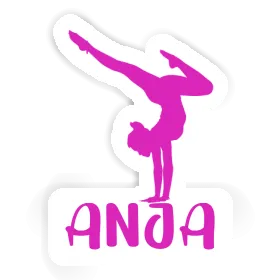 Aufkleber Yoga-Frau Anja Image