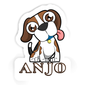 Aufkleber Beagle Anjo Image