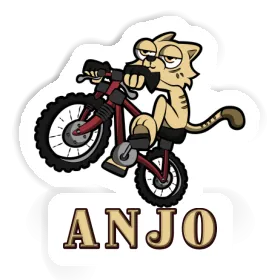 Anjo Autocollant Chat à vélo Image