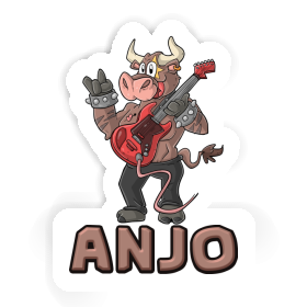 Autocollant Anjo Guitariste Image