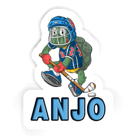 Sticker Hockey Player Anjo Image
