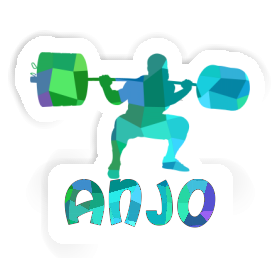 Anjo Autocollant Haltérophilie Image