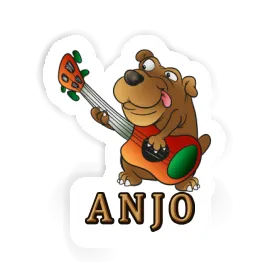 Autocollant Guitariste Anjo Image