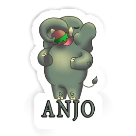 Sticker Anjo Hamburger Image