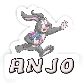 Lapin de rugby Autocollant Anjo Image