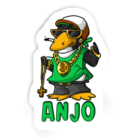 Sticker Hip Hop Penguin Anjo Image